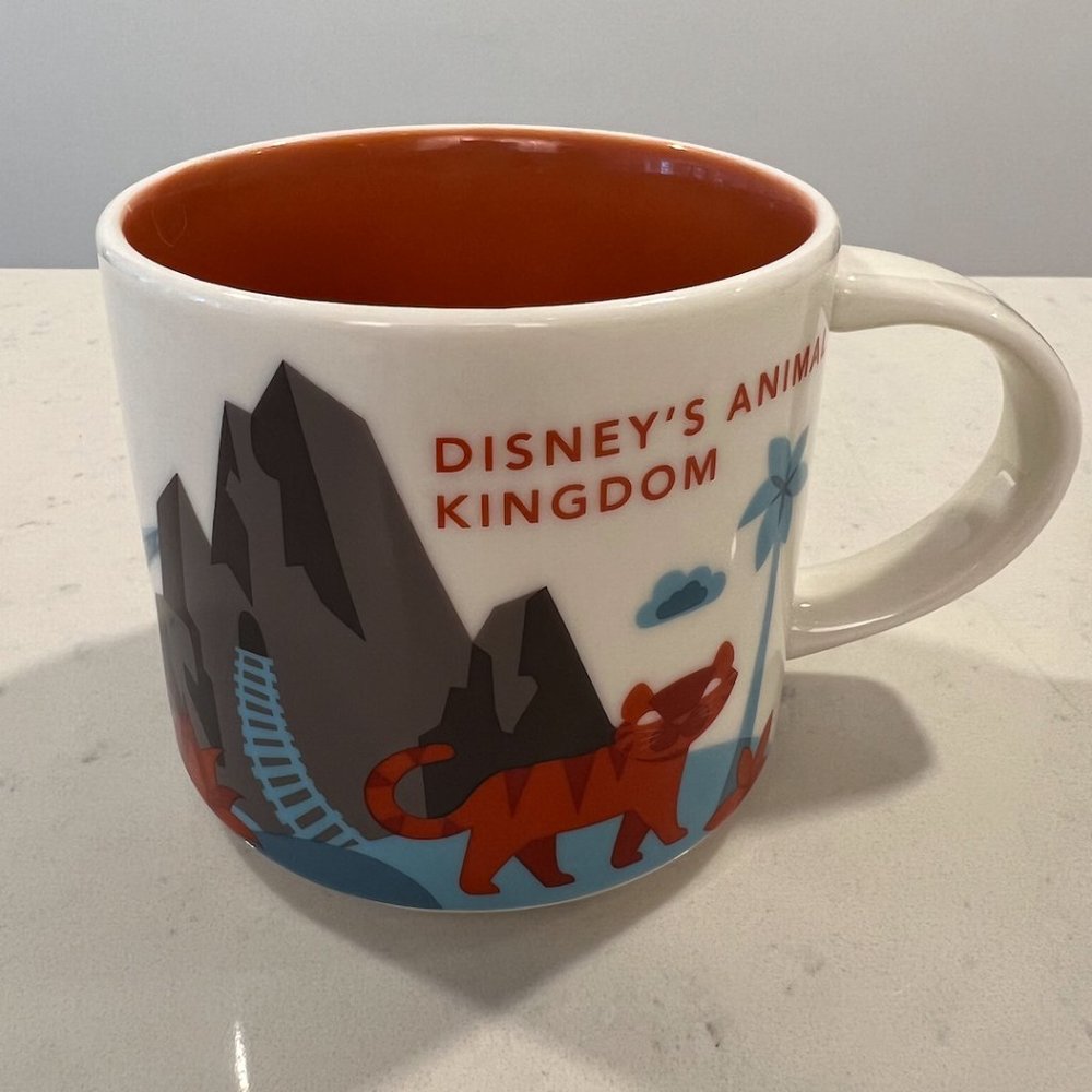 STARBUCKS 14oz DISNEY PARKS ANIMAL KINGDOM YOU ARE HERE Collection Mug